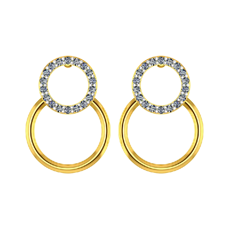 Women’s moonstone earrings-Latest Design Of Diamond Earrings From P.c Chandra Jewellers