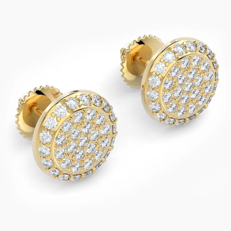 Women’s fashion earrings-Round Shaped AMoré Pavé Stud Earrings With 0.60 ct. Diamonds