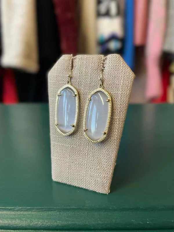 Women’s adjustable earrings-kendra Scott Gray Dangle Earrings