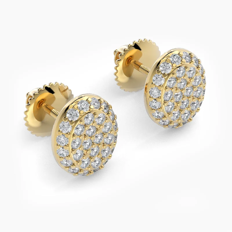 Women’s diamond stud earrings-Oval Shaped AMoré Pavé Stud Earrings With 0.50 ct. Diamonds