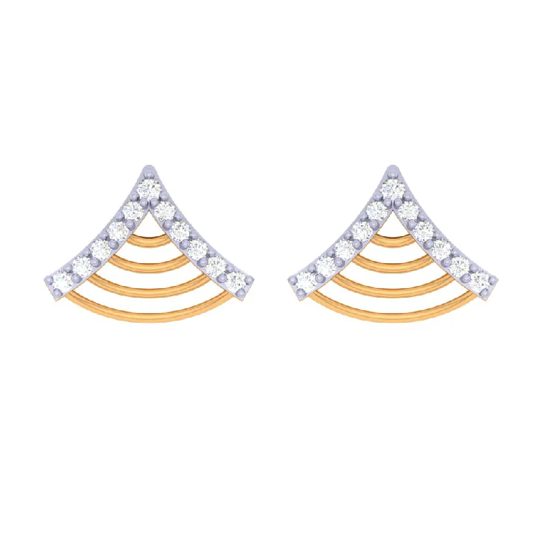 Women’s diamond drop earrings-Graceful Diamond Earrings