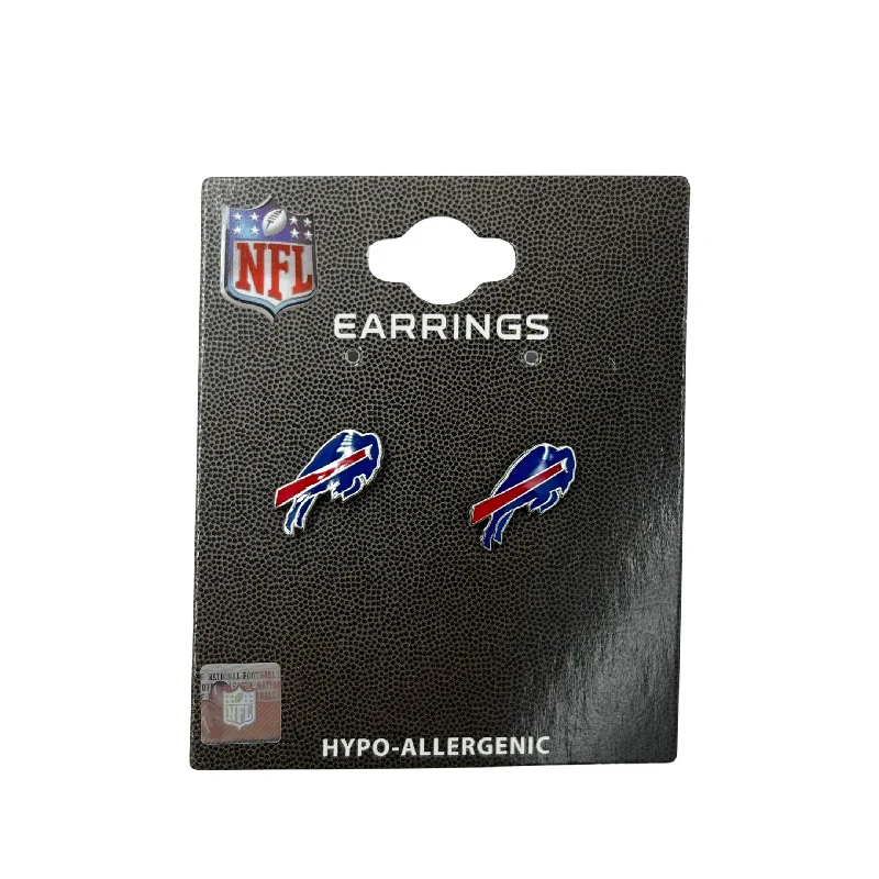 Women’s trendy hoop earrings-Buffalo Bills Logo Earrings