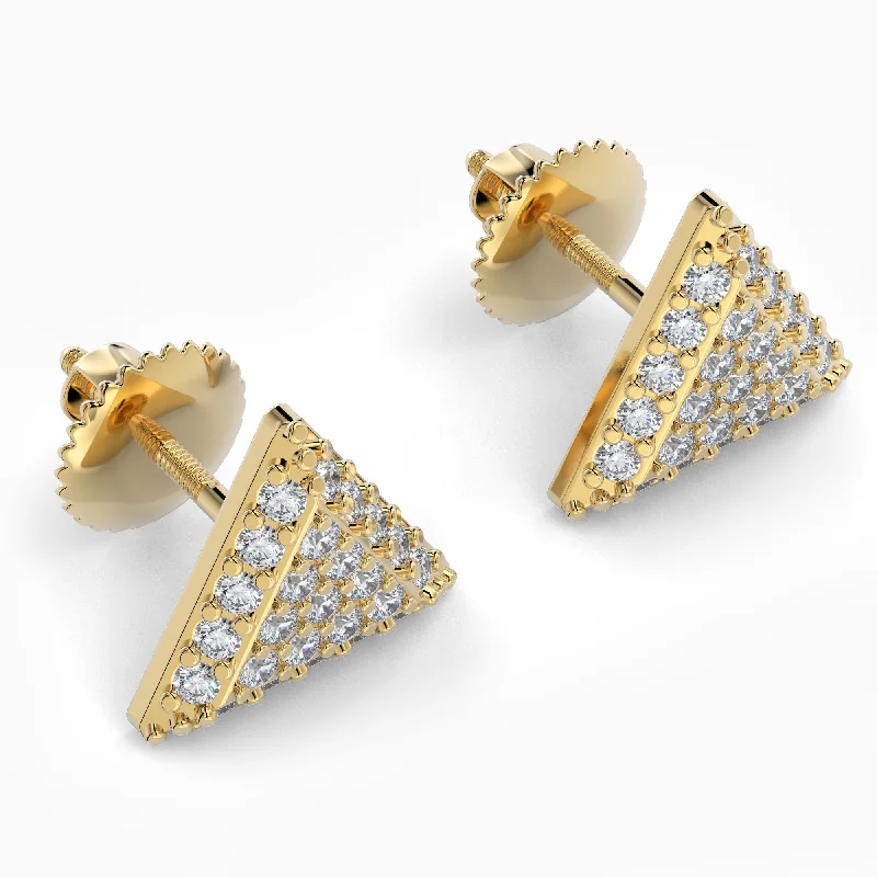 Women’s chunky earrings-Triangle Shaped AMoré Pavé Earrings With 0.40 ct. Diamonds