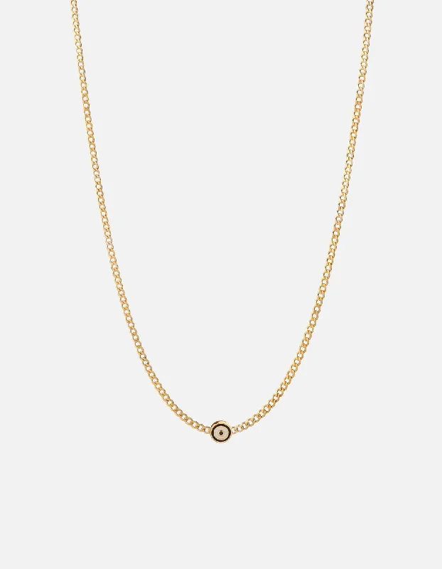 Women’s unique gemstone necklace-Opus Sapphire Type Chain Necklace, Gold Vermeil/Blue