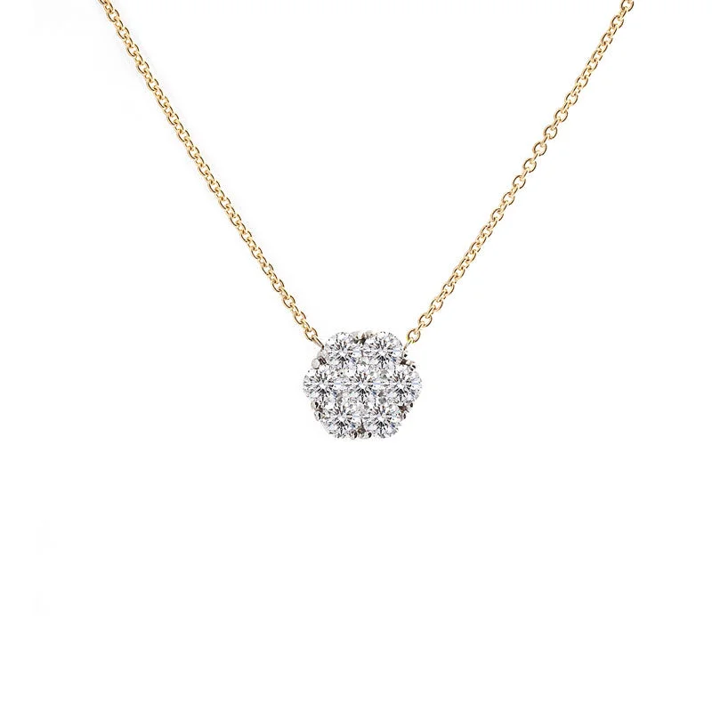 Women’s delicate necklace-Harmony Jewel Collection Diamond Necklace, 3ct Look