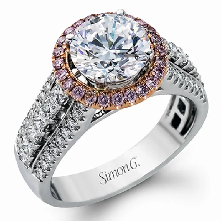 Women’s square engagement rings-MR1502 ENGAGEMENT RING