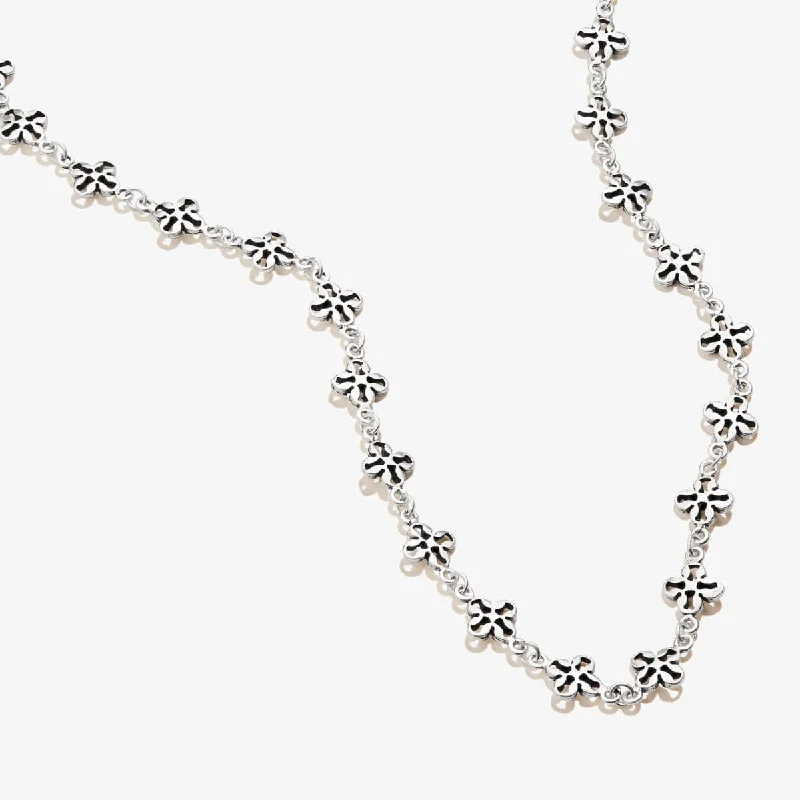 Women’s wedding necklace-Mini Floral Chain Magnetic Necklace