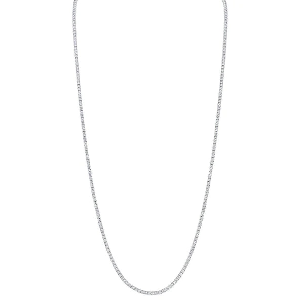 Women’s long necklace-8.70ctw Diamond Tennis Necklace