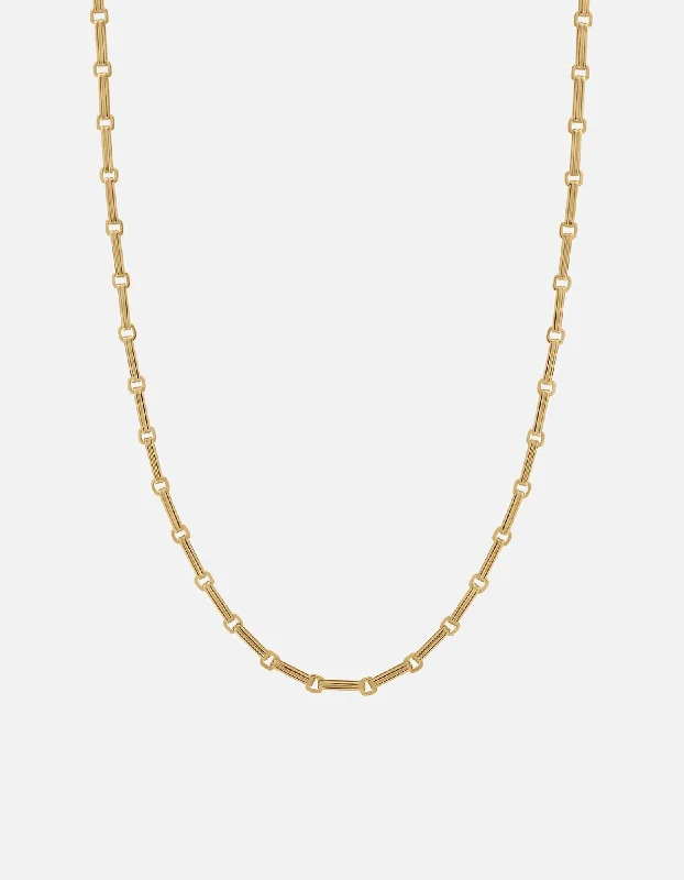 Women’s heart pendant necklace-Jax Necklace, Gold Vermeil