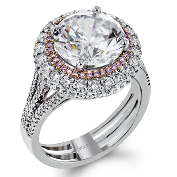 Women’s vintage halo engagement rings-MR2855 ENGAGEMENT RING