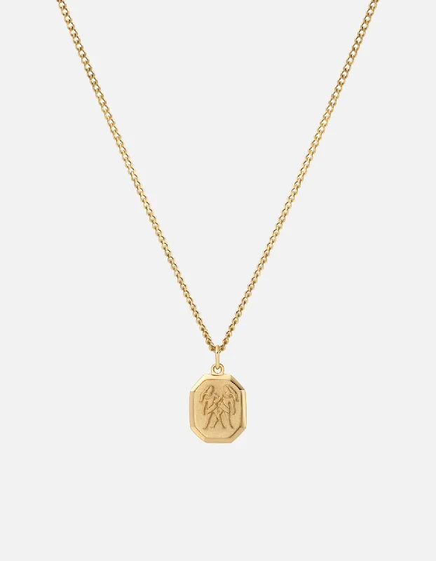 Women’s multi-stone necklace-Gemini Nyle Necklace, Gold Vermeil