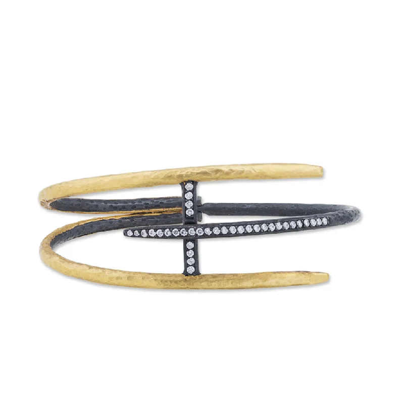 Women’s fashion bracelet-24K Diamond Bangle