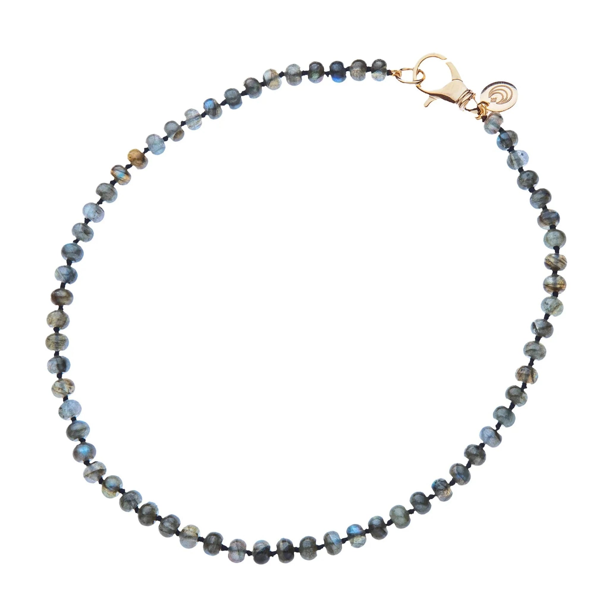 Women’s infinity necklace-Jane Win Labradorite Beaded Necklace