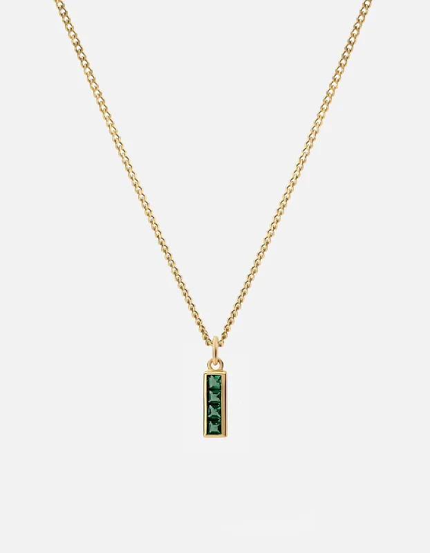 Women’s rose gold pendant necklace-Totem Quartz Necklace, Gold Vermeil