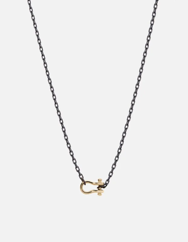 Women’s luxury gold necklace-Marine Link Chain, Gold