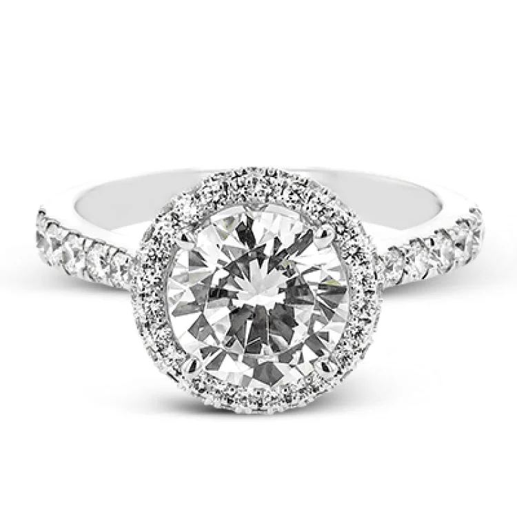 Women’s diamond engagement rings with platinum bands-LR3033 ENGAGEMENT RING