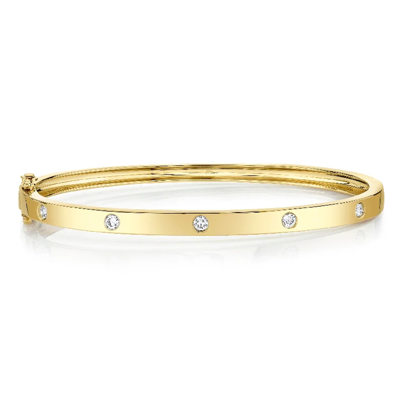 Women’s gold bangles-Shy Creation .38ctw Diamond Bangle