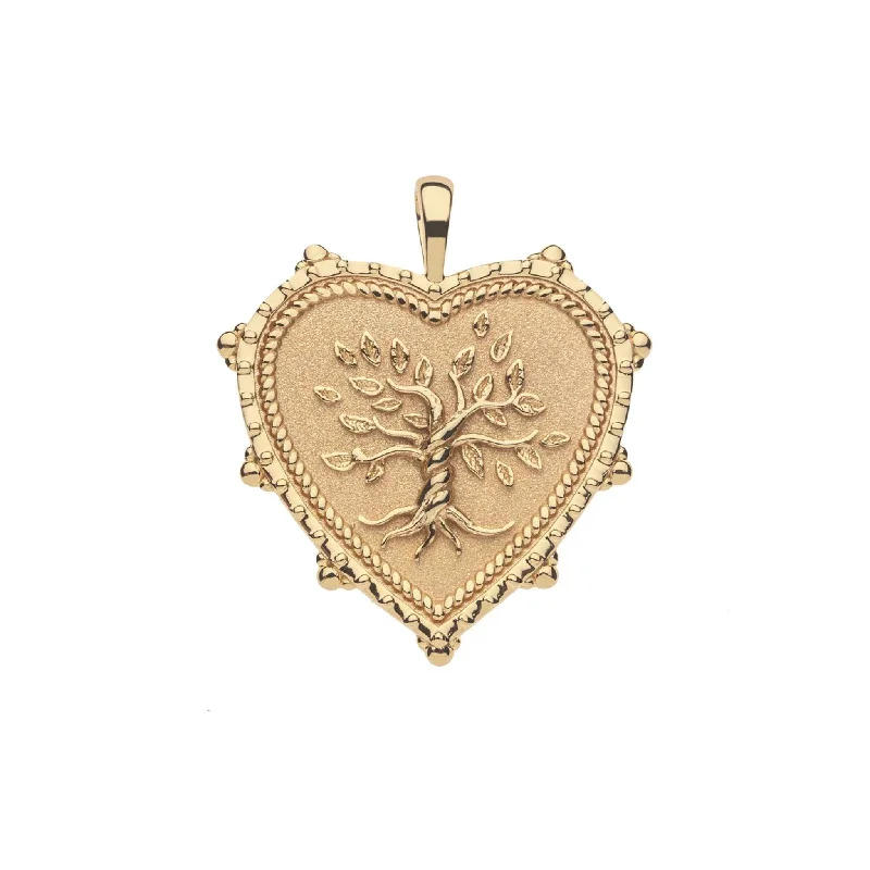 Women’s pendant necklace-Jane Win FAITH Heart Pendant Necklace