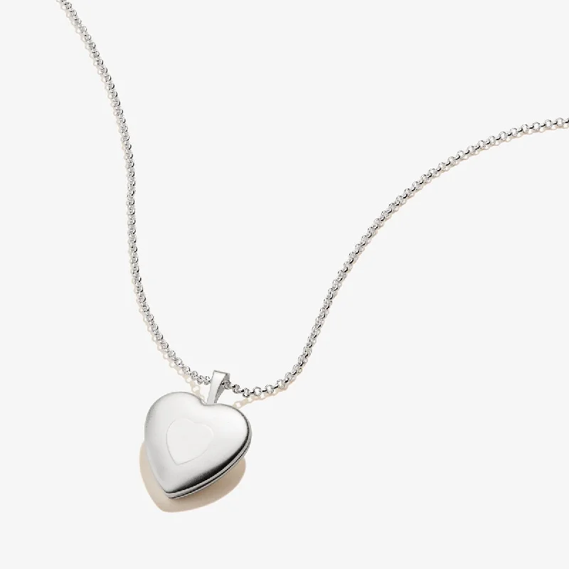 Women’s two-tone necklace-Heart Locket Necklace