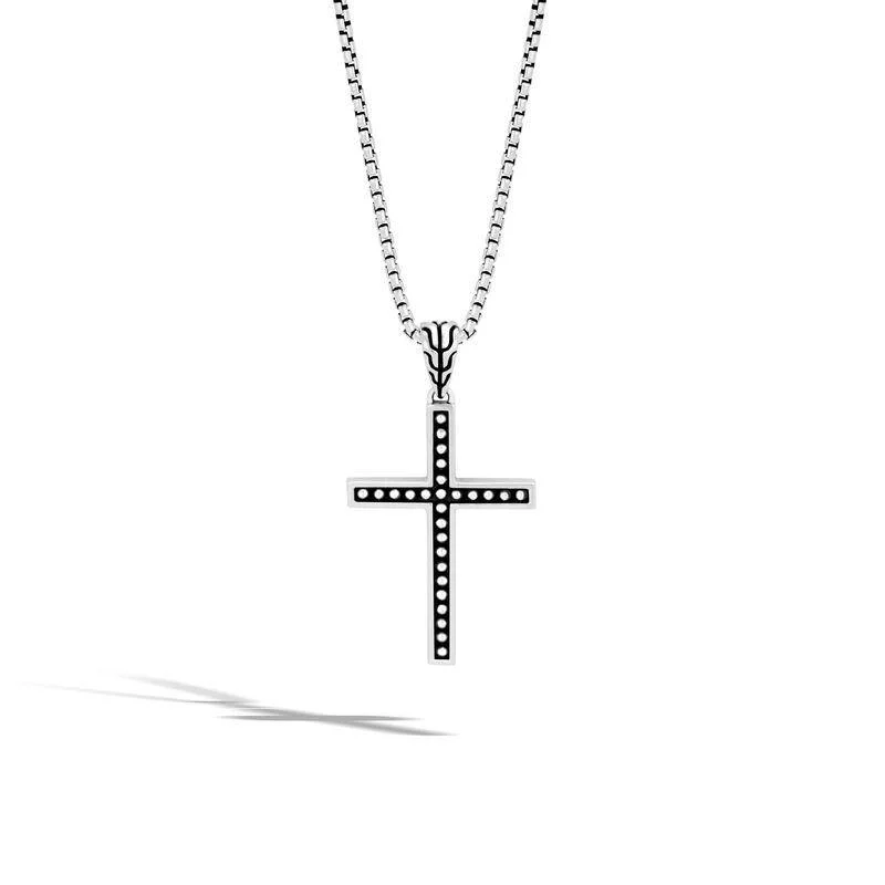 Women’s gemstone pendant necklace-Jawan Cross Pendant Necklace