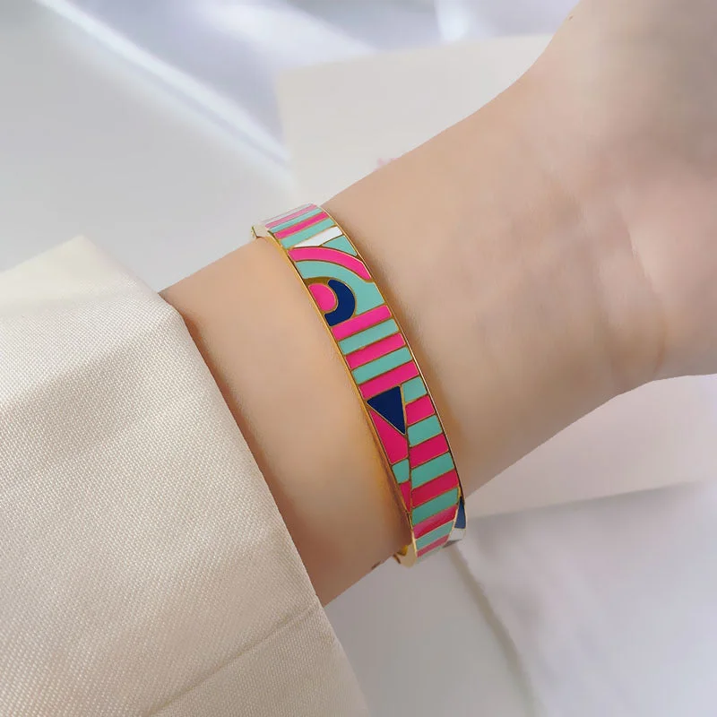 Colorful Geometric Bracelet