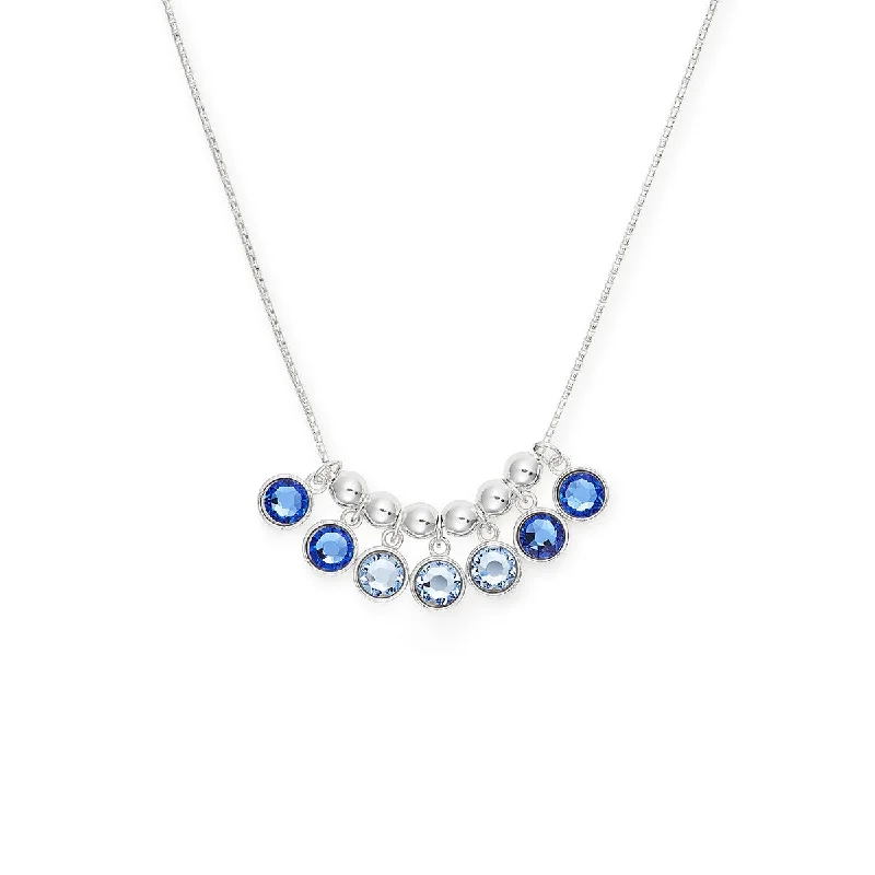 Women’s layered necklace-Indigo Mirage Necklace