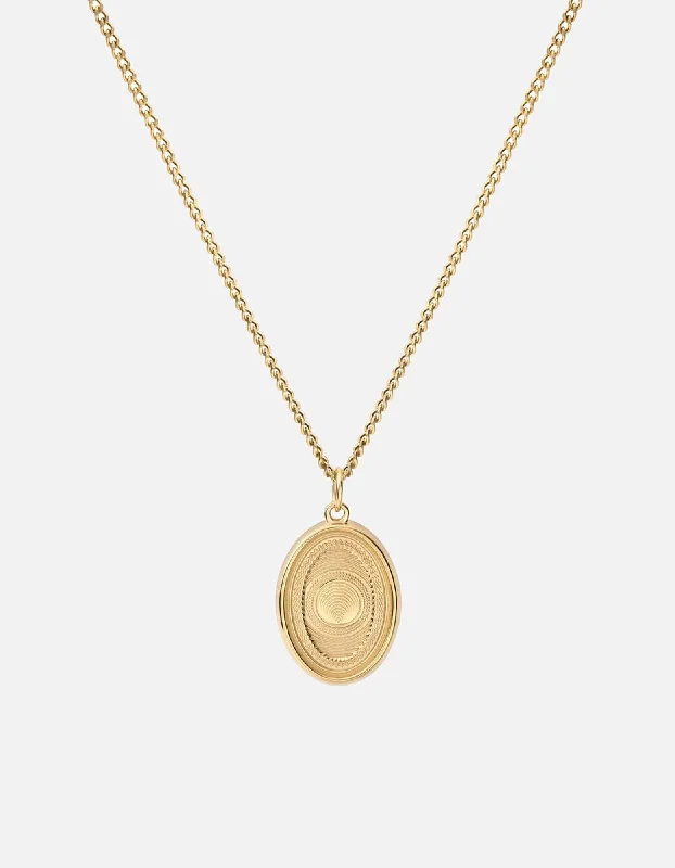 Women’s rose gold necklace-Velocity Necklace, Gold Vermeil