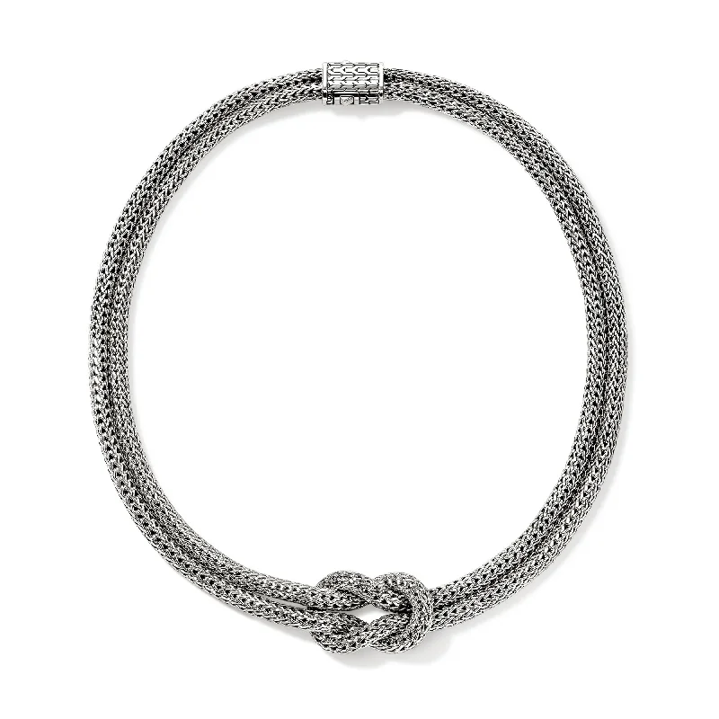 Women’s crystal necklace-Love Knot Necklace | 5mm