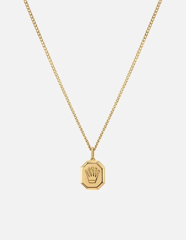 Women’s eternity necklace-Empire Nyle Necklace, Gold Vermeil