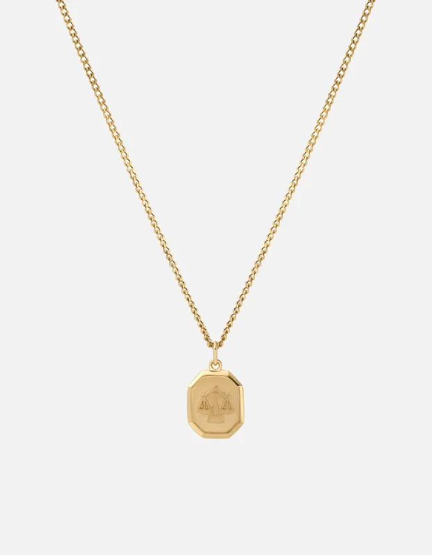 Women’s classic necklace-Libra Nyle Necklace, Gold Vermeil