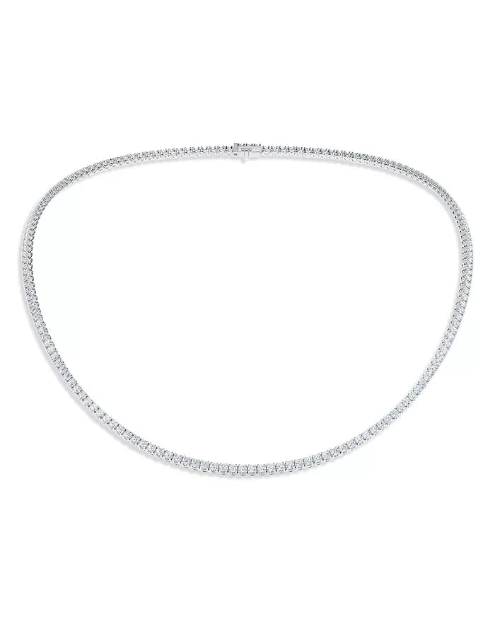 Women’s minimalist necklace-De Beers Forevermark Riviera Diamond Necklace - 10 carats