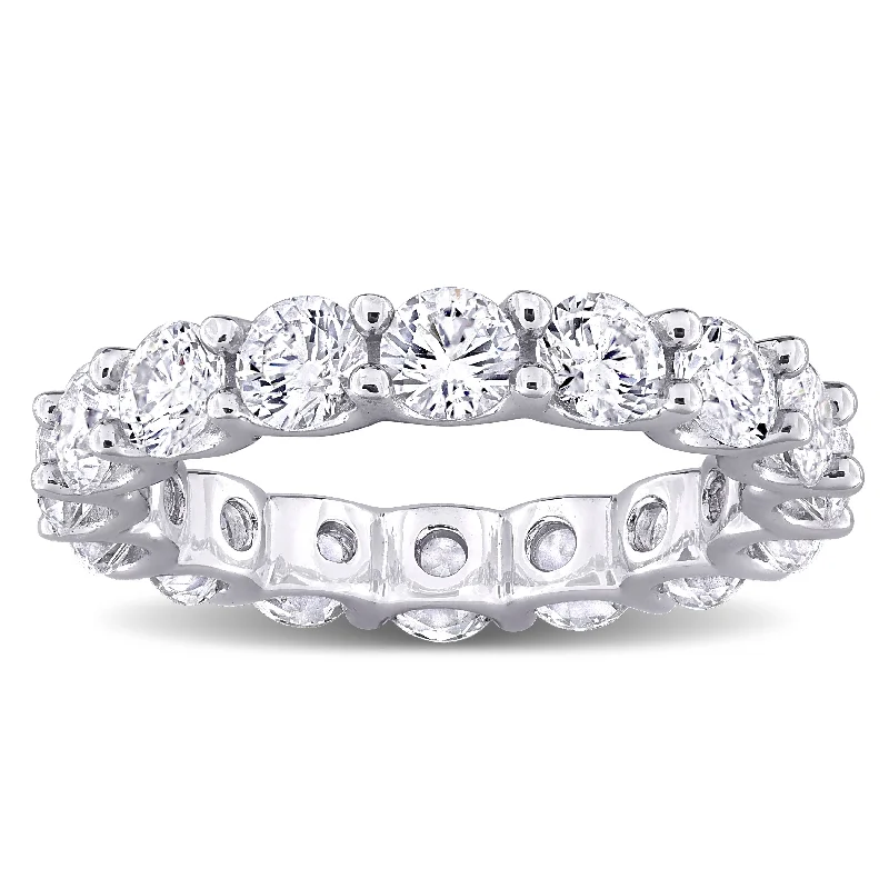 Women’s heirloom ring-Miadora 5 1/8ct TGW Created White Sapphire Eternity Ring in Sterling Silver