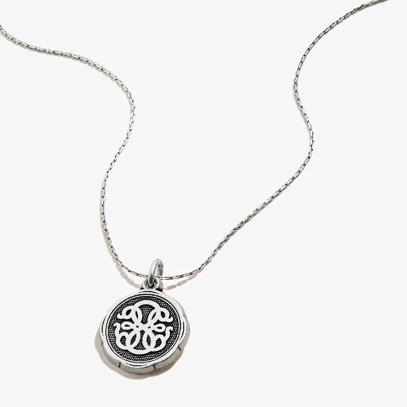 Women’s bohemian necklace-Path of Life® Embossed Charm Necklace