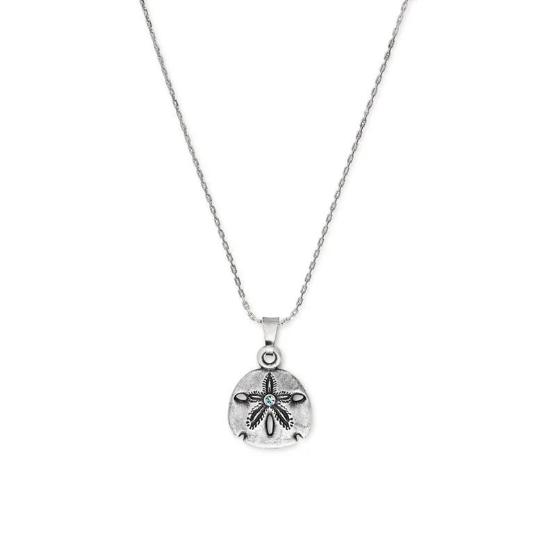 Women’s necklace with charms-Sand Dollar Necklace