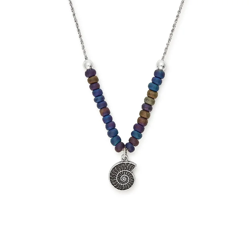 Women’s birthstone necklace-Nautilus Necklace