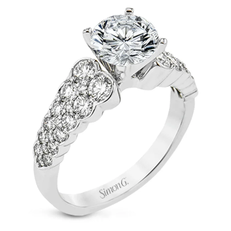 Women’s sparkly engagement rings-LR2990 ENGAGEMENT RING