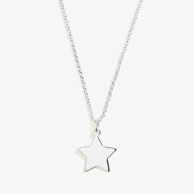 Women’s bridal necklace-Star Charm Necklace, 19''