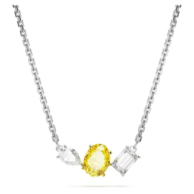 Women’s chain and charm necklace-Mesmera Yellow Pendant