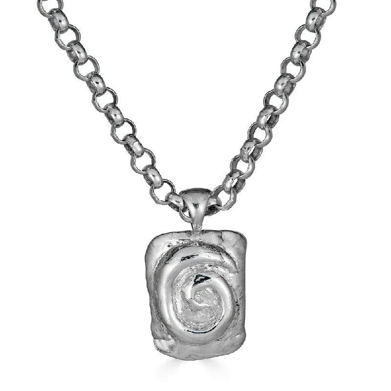 Women’s adjustable pendant necklace-Spiral Talisman