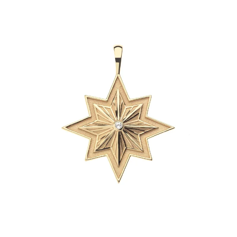 Women’s gold-plated necklace-Jane Win LUCKY Wish On A Star Pendant Necklace