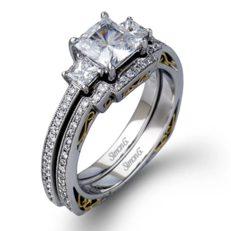 Women’s affordable diamond engagement rings-MR1367 WEDDING SET