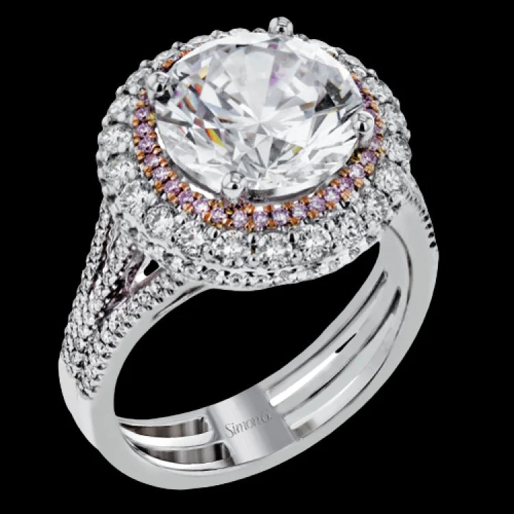 Women’s silver engagement rings-MR2855 ENGAGEMENT RING