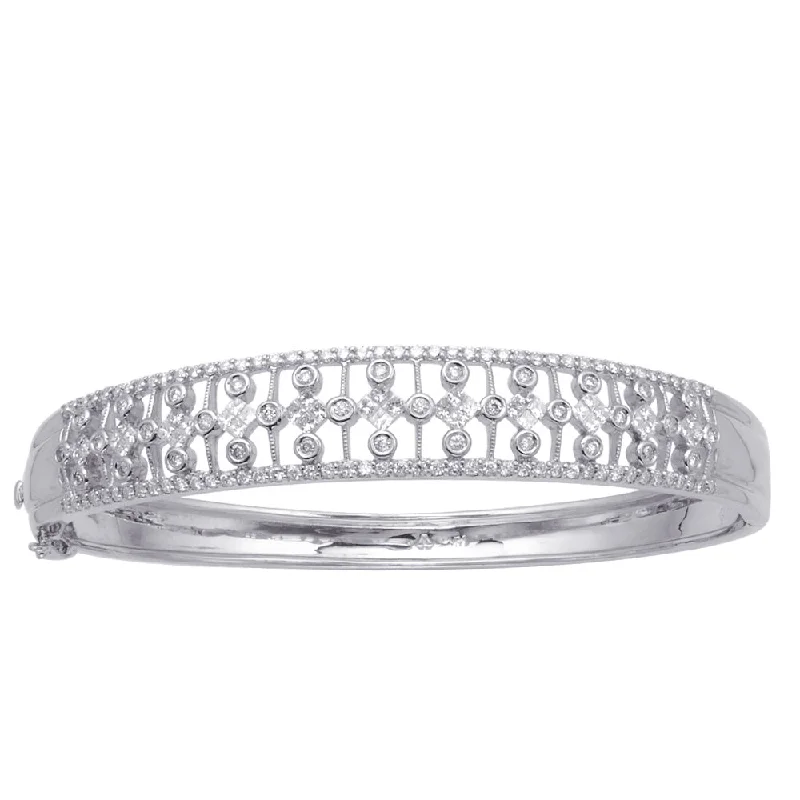 Women’s geometric bracelet-Diamond Bangle