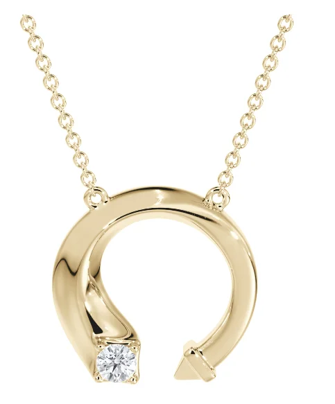 Women’s pearl necklace-De Beers Forevermark Avaanti Yellow Gold Mini Diamond Pendant