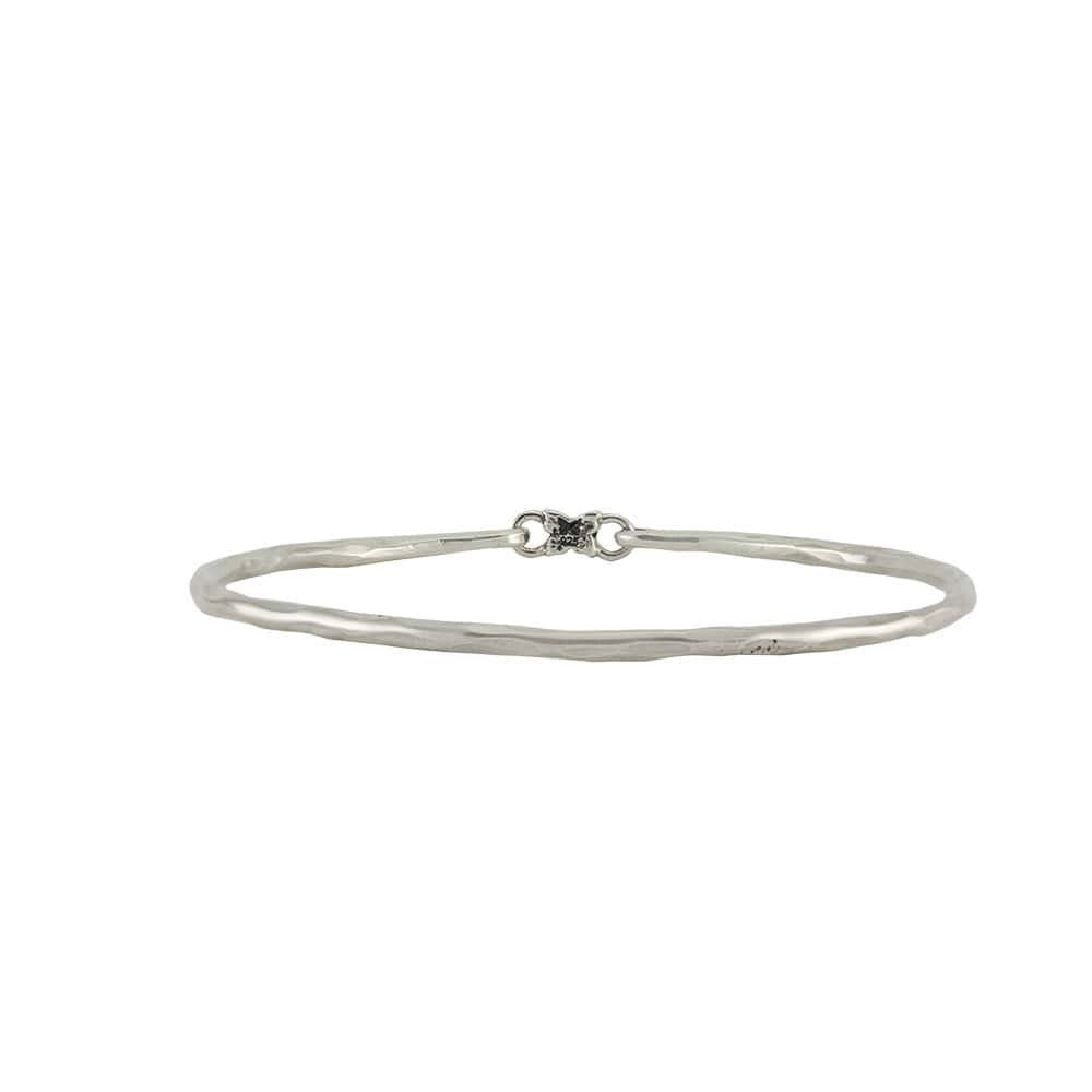 Women’s sterling silver bangles-Waxing Poetic Grace Bangle