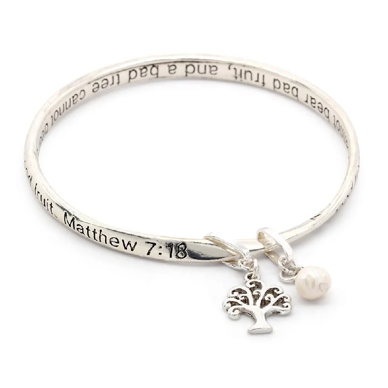 Women’s infinity bangle-Inspirational Twisted Bangle Tree Of Life